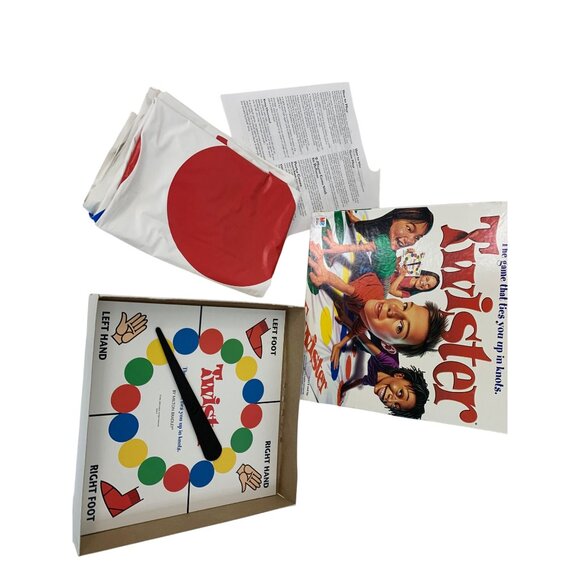 VTG Twister Board Game Milton Bradley Ages 6+ with Mat Spinner Instructions GUC - Picture 5 of 11